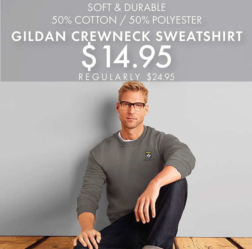 Custom Embroidered Gildan Crewneck Sweatshirts