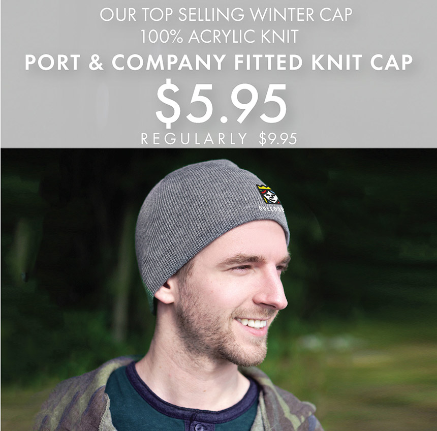 Custom Embroidered Port & Company Fitted Knit Cap