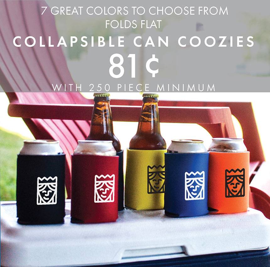 Custom Printed Collapsible Can Coozies