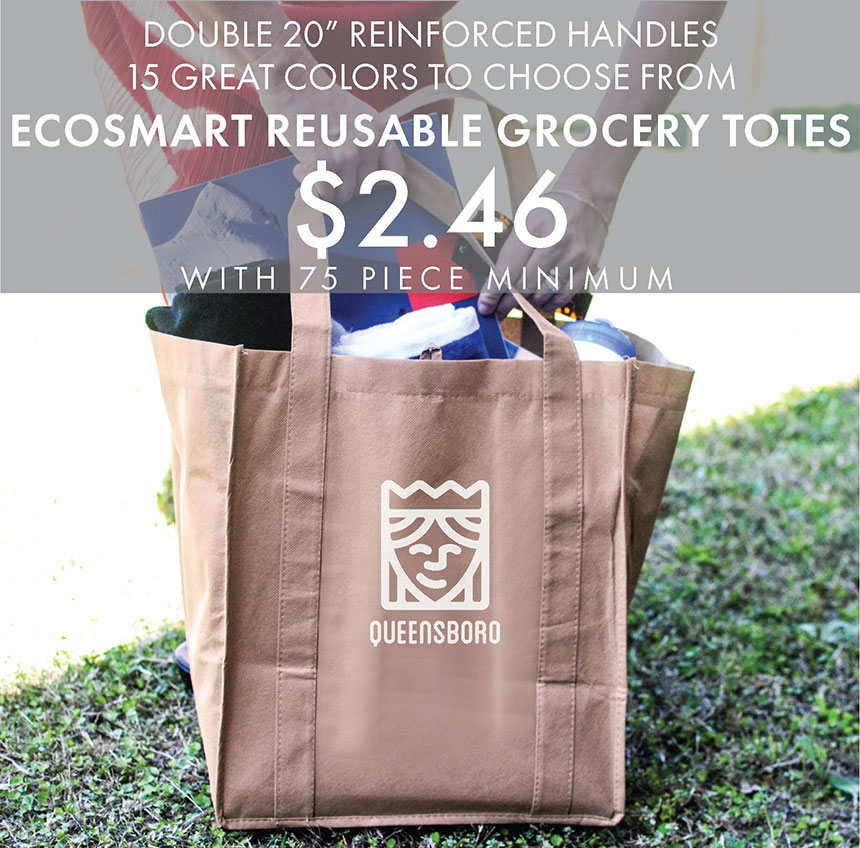 Custom Printed EcoSmart Reusable Grocery Totes