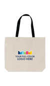 Full Color Cotton Printed Shoulder Tote Bag Thumb