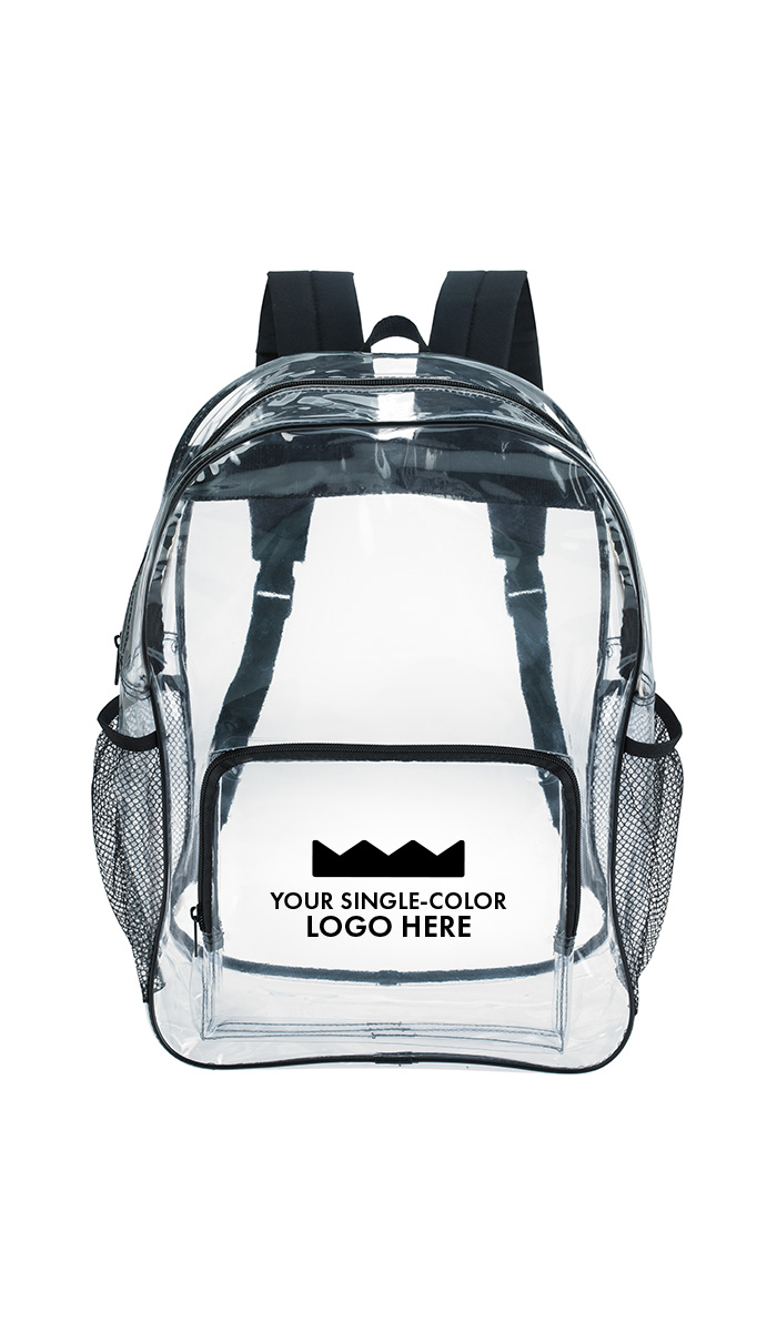 Printed Transparent Backpack