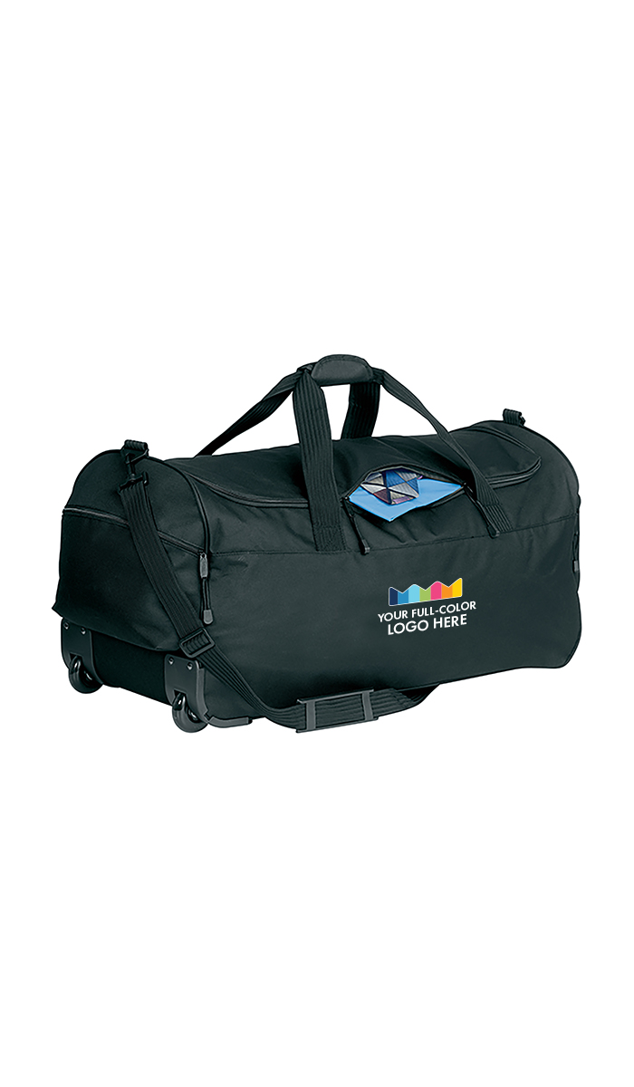 Full Color Print Wheeled Duffle