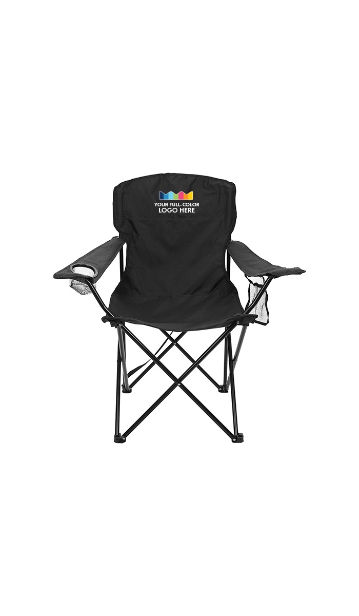 RPET Full Color Print Folding Chair with Carrying Strap