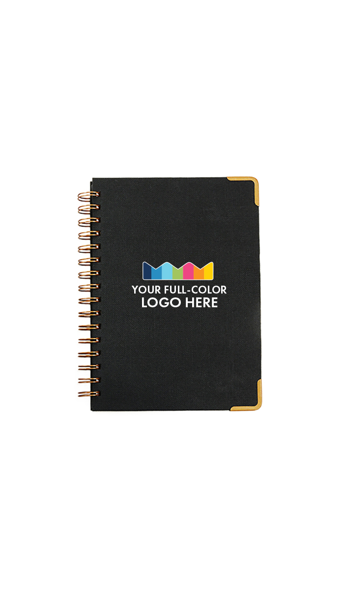 Woven Paper Full Color Print Hardback Notebook