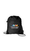 Mesh Full Color Print Pocket Drawcord Backpack Thumb