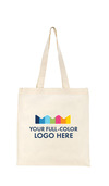 Natural Full Color Print Economy Tote Thumb