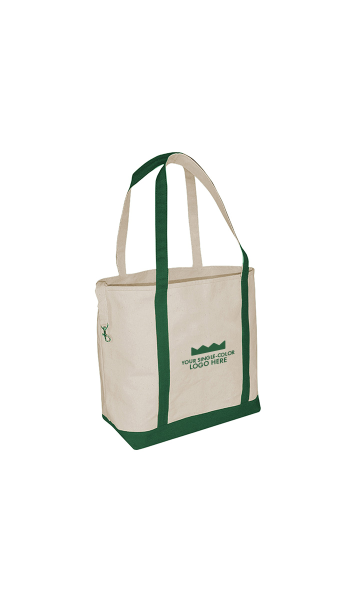 Small Printed Accent Boat Tote