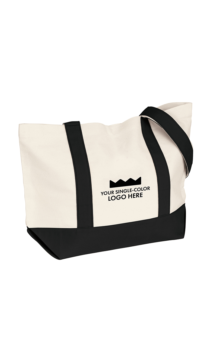 Medium Printed Snap Tote