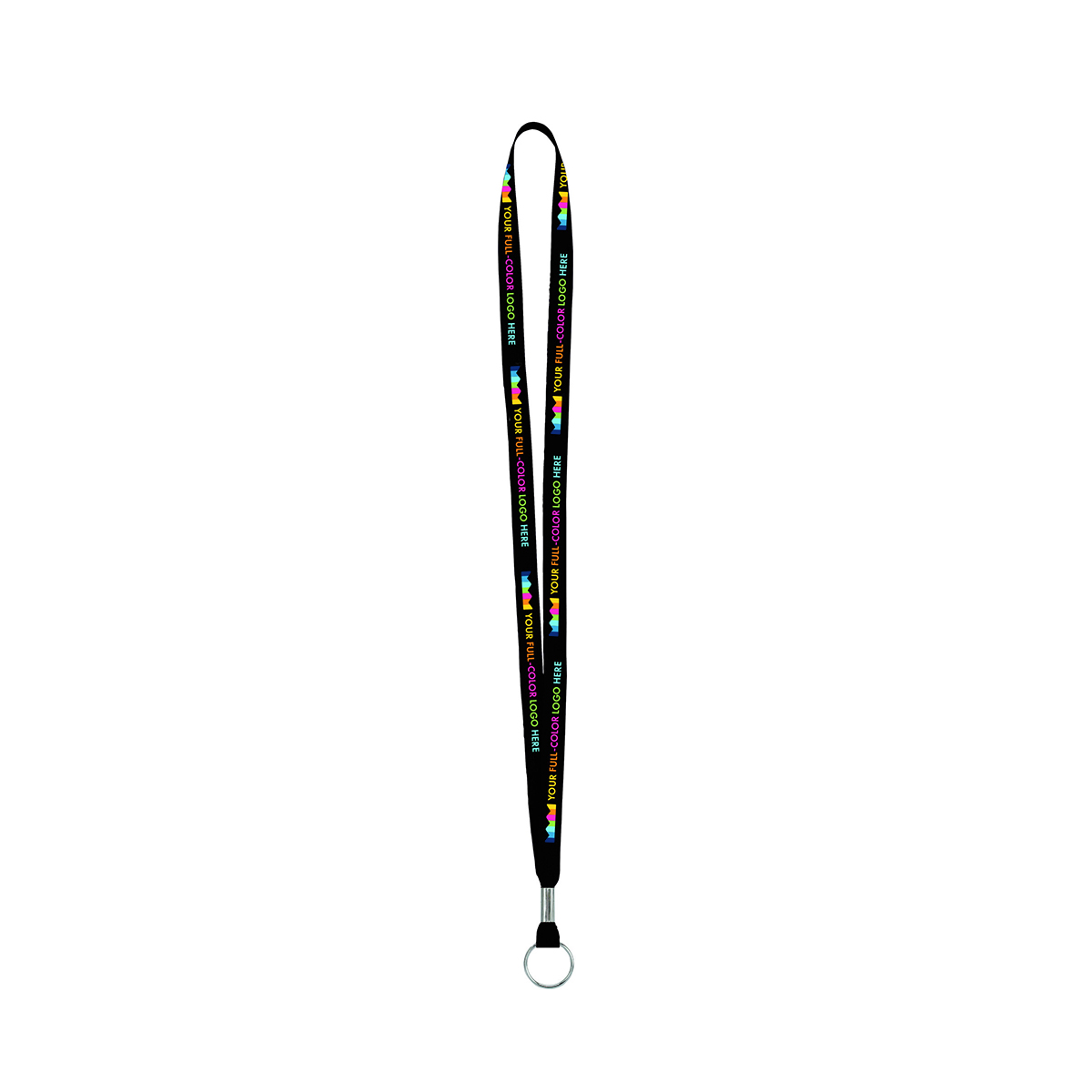 1/2" RPET Full Color Fine-Print Lanyard