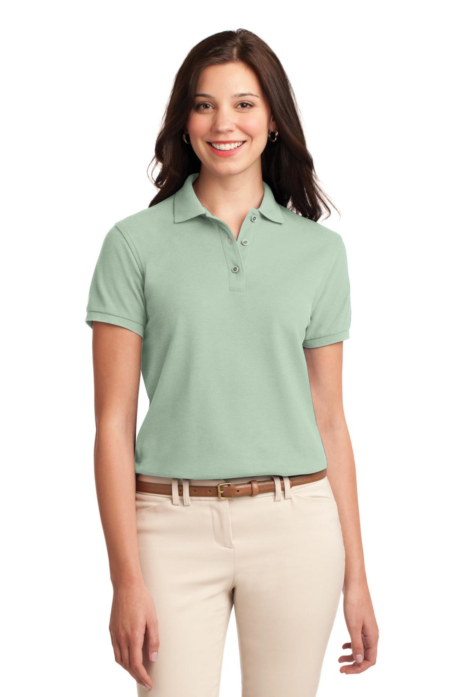 Port Authority Print Women's Silk Touch Pique Polo
