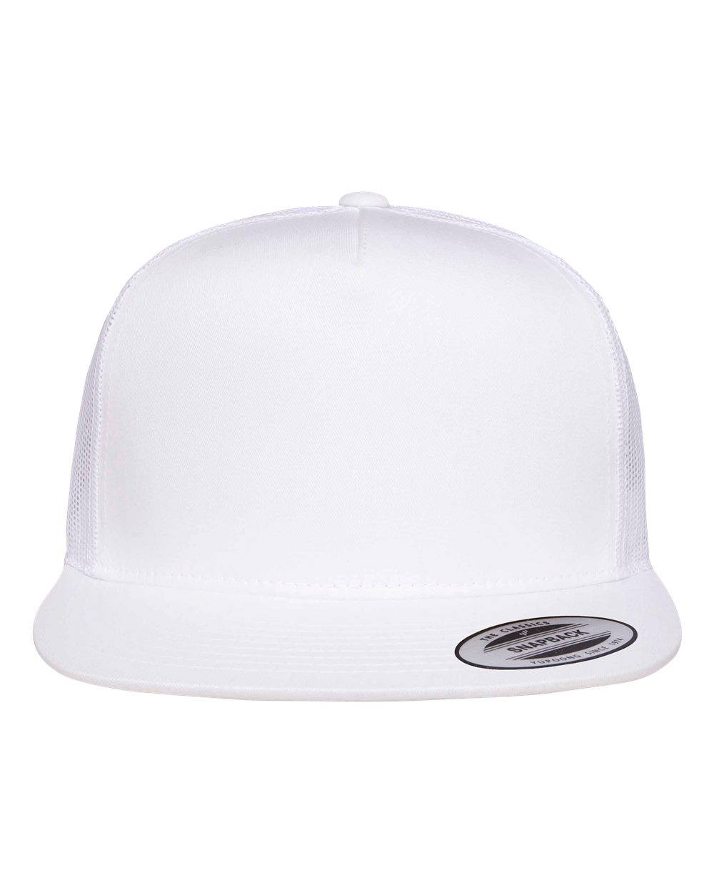 Yupoong 5-Panel Flat Bill Trucker Hat