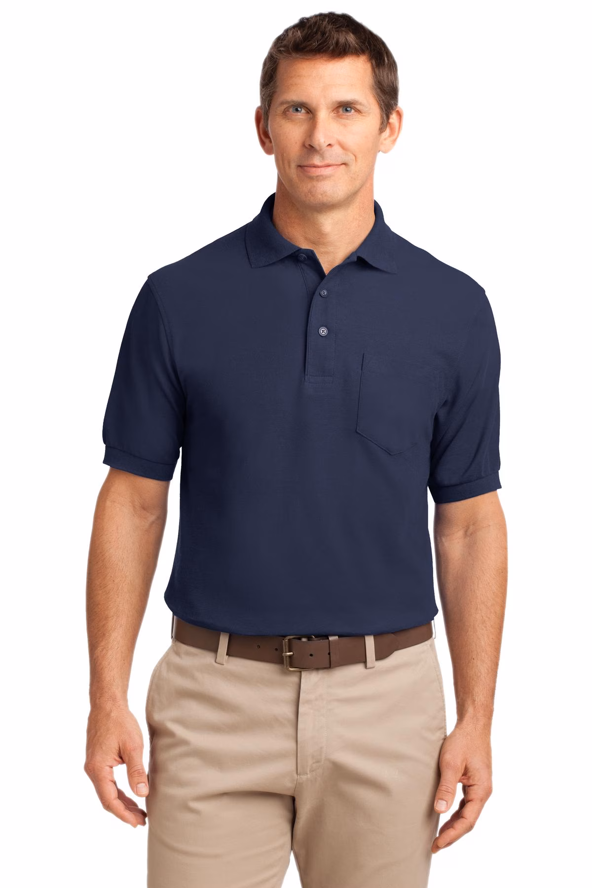 Port Authority Embroidered Men's Silk Touch Pocket Polo Image - Port Authority Silk Touch Sport Shirt with Pocket, port authority, silk touch, sport, shirt, sport shirt, pocket, pocket polo, polos, men clothing, men clothes, polo shirt, polo shirts, polo for men, polo men, polo online, mens polo, polo sport, men polo