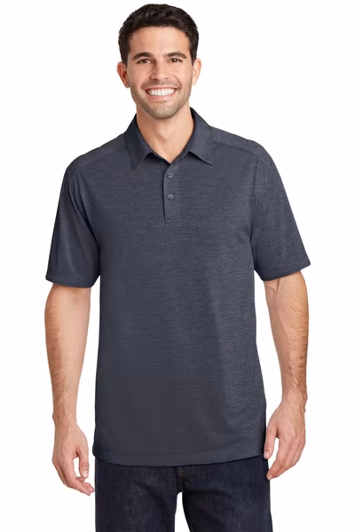 Port Authority Embroidered Men's Digi Heather Performance Polo