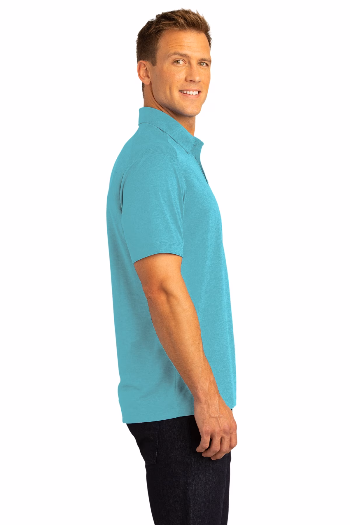 Port Authority Embroidered Men's Digi Heather Performance Polo