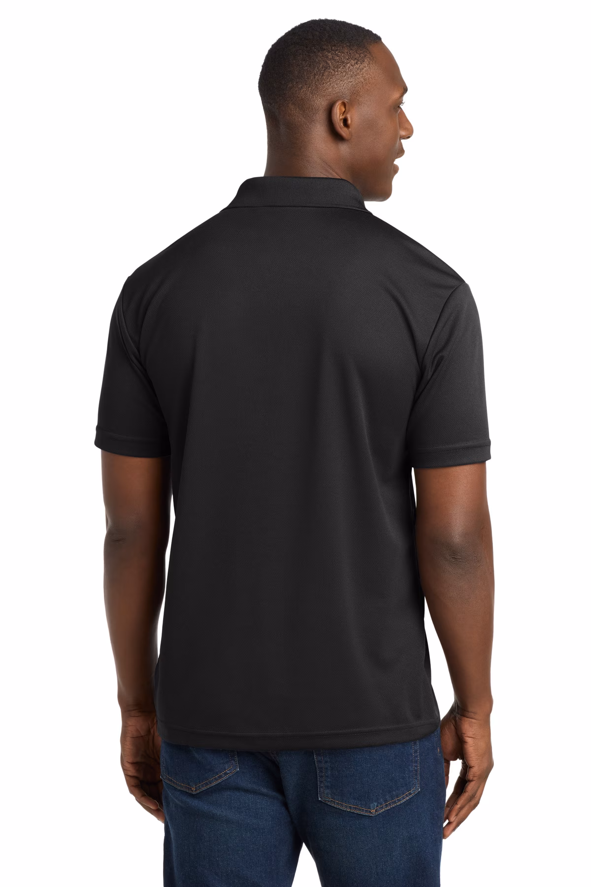 Sport-Tek Printed Men's 100% Performance RacerMesh Polo