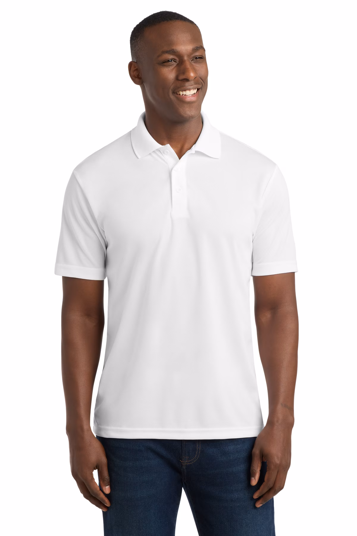 Sport-Tek Embroidered Men's 100% Performance RacerMesh Polo Image - Sport-Tek RacerMesh Polo