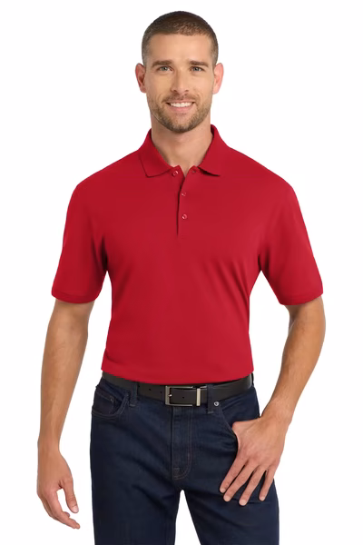 Port Authority Embroidered Men's EZCotton Pique Polo