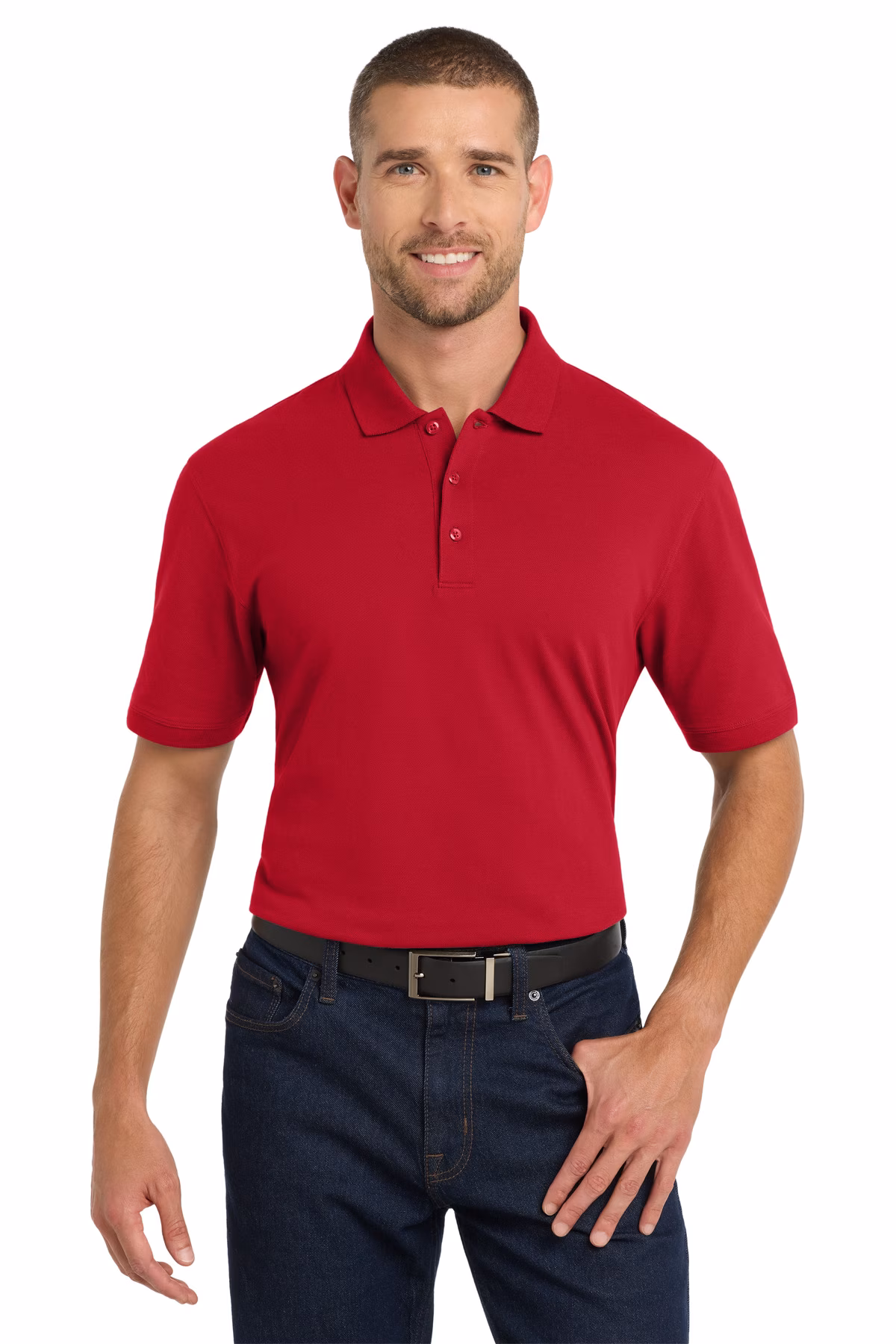 Port Authority Embroidered Men's EZCotton Pique Polo