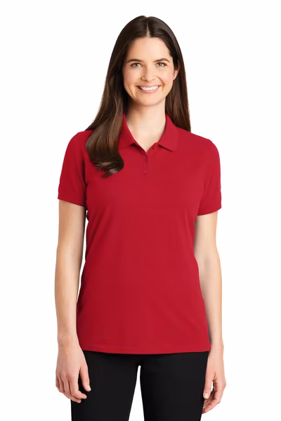Port Authority Embroidered Women's EZCotton Pique Polo