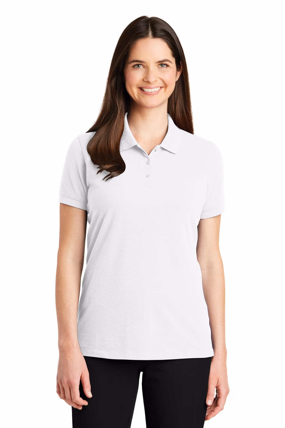 Port Authority Embroidered Women's EZCotton Pique Polo Image - Port Authority Ladies EZCotton Pique Polo, 100% cotton polo, pique polo, classic polo, K800, K8000