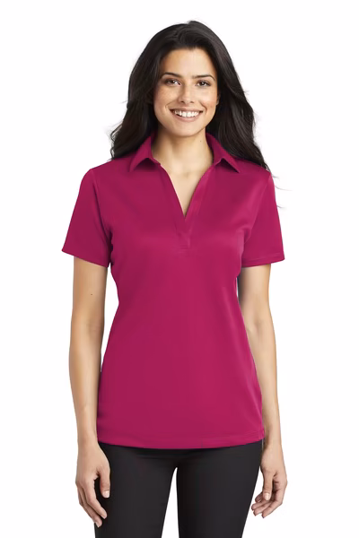 Port Authority Embroidered Women's Silk Touch Performance Polo