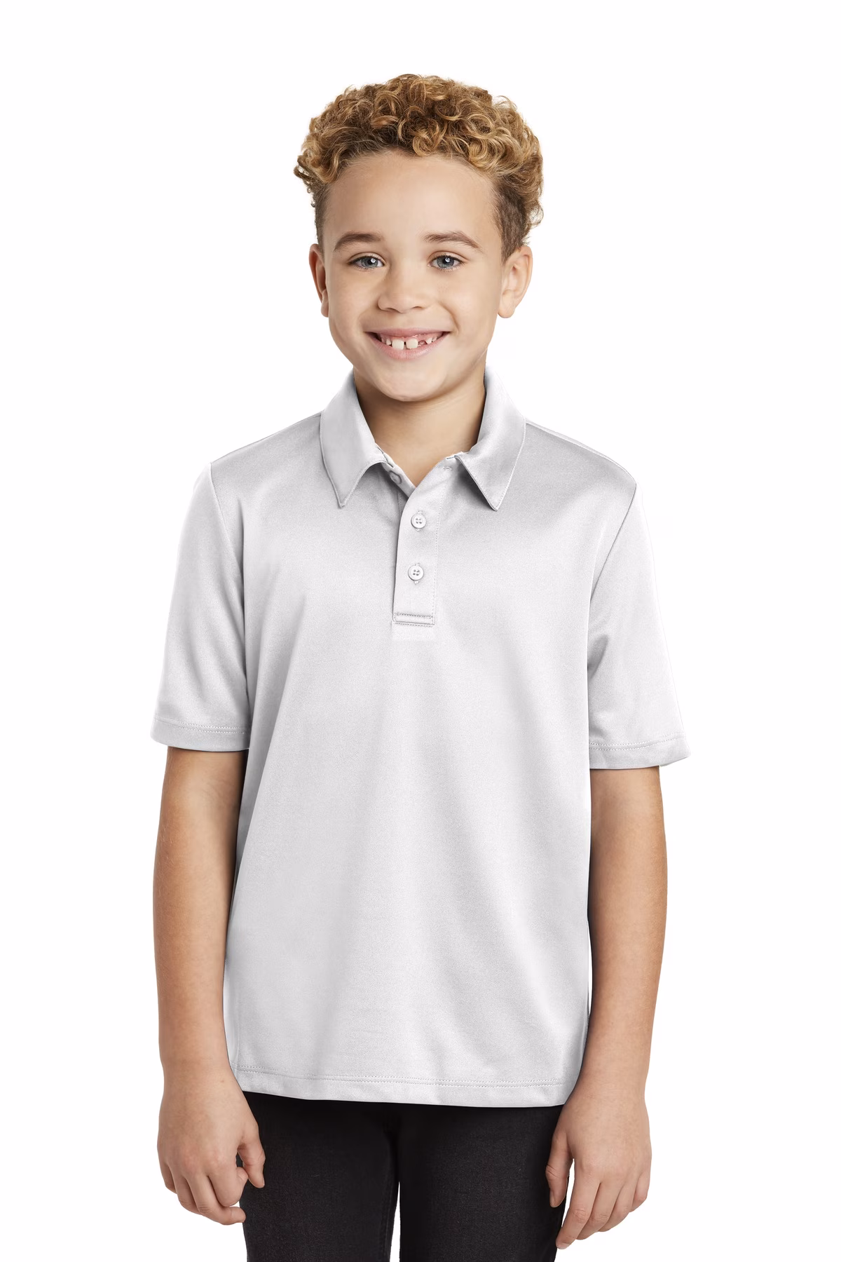 Port Authority Embroidered Youth Silk Touch Performance Polo Image - Port Authority Embroidered Youth Silk Touch Performance Polo