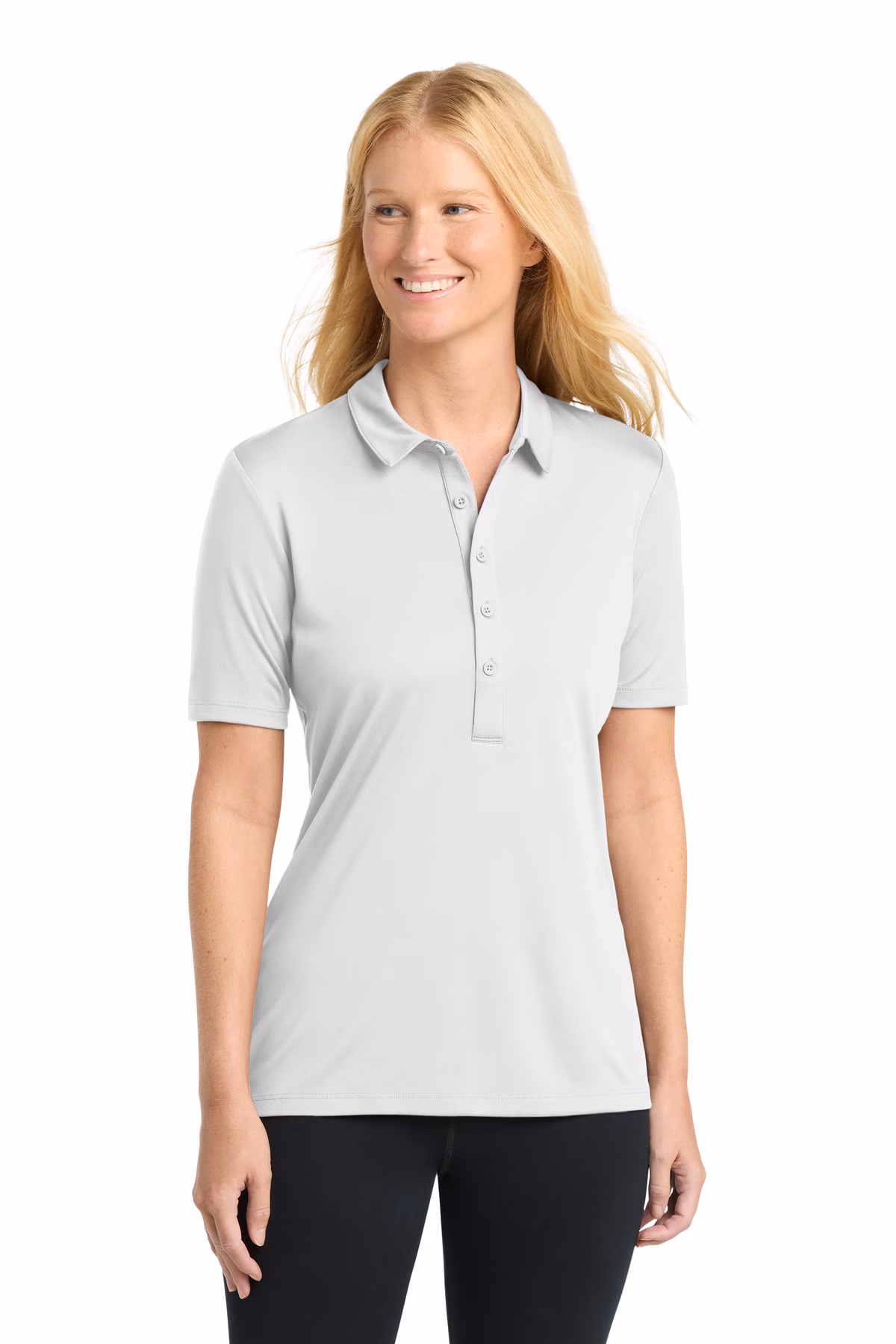 Sport-Tek Embroidered Women's Posi-UV Pro Polo Image - Sport-Tek Embroidered Women's Posi-UV Pro Polo