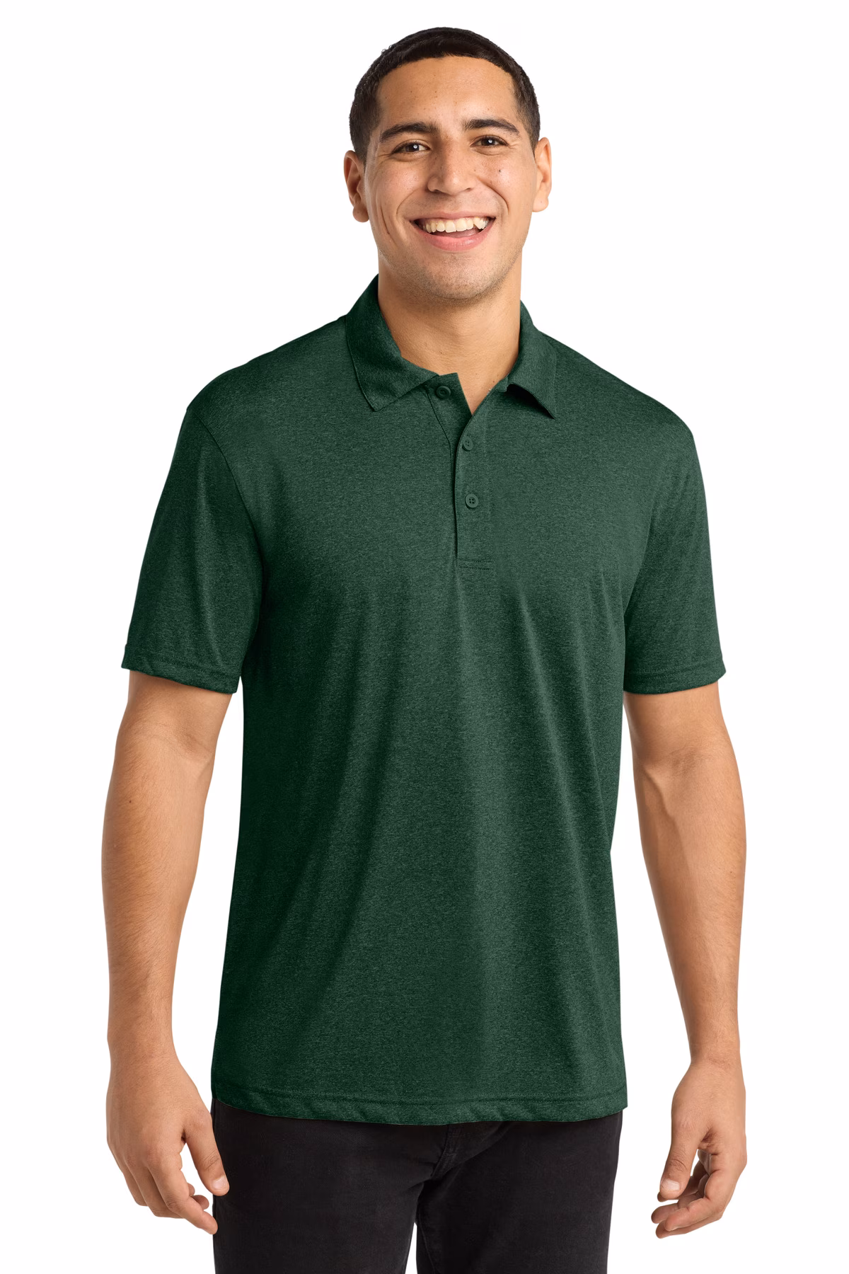 Sport-Tek Embroidered Men's Heather Contender Polo Image - Sport-Tek Embroidered Men's Heather Contender Polo