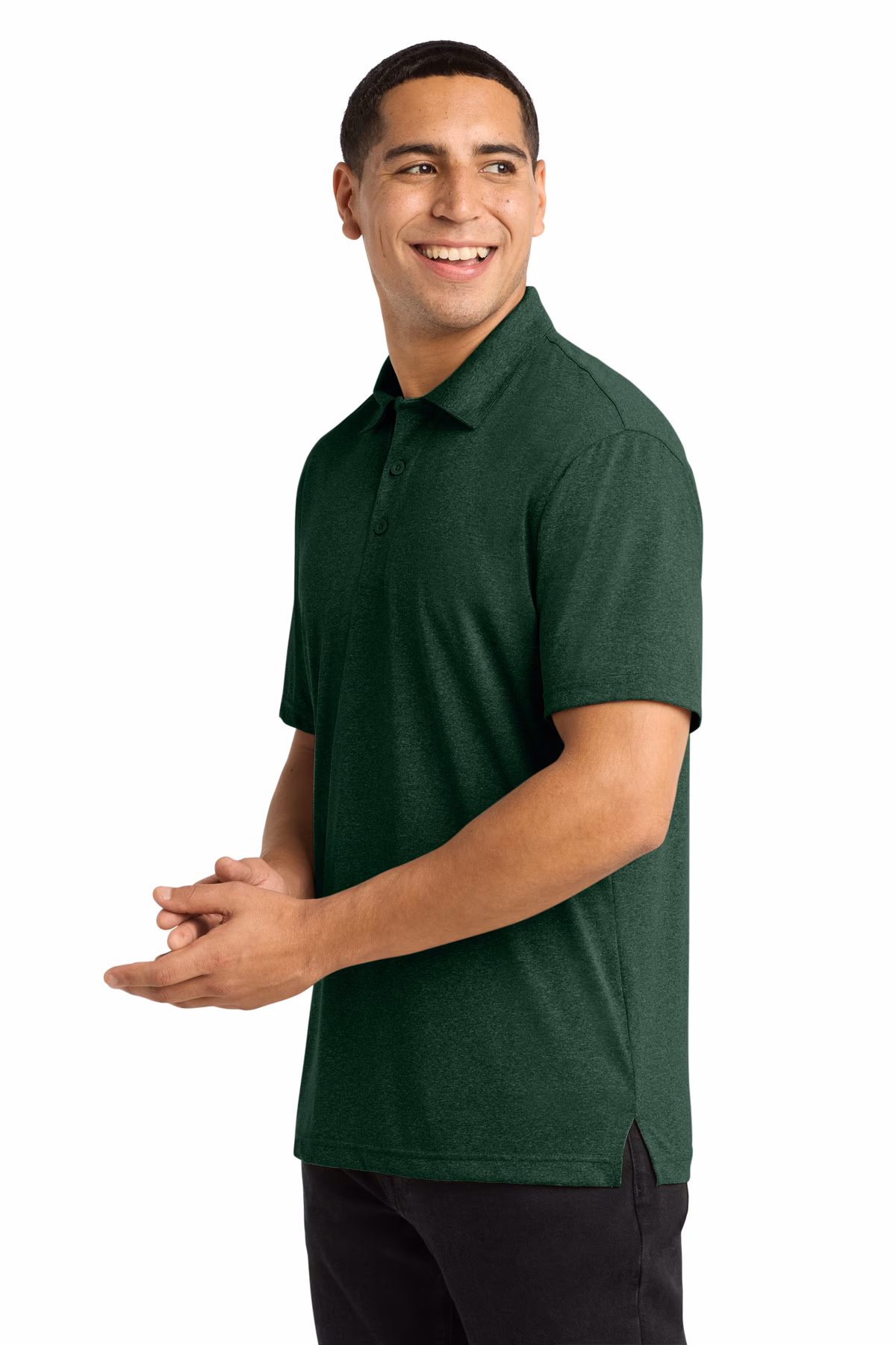 Sport-Tek Embroidered Men's Heather Contender Polo