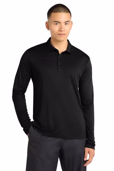 Sport-Tek Embroidered Men's Posi-UV Pro Long Sleeve Polo