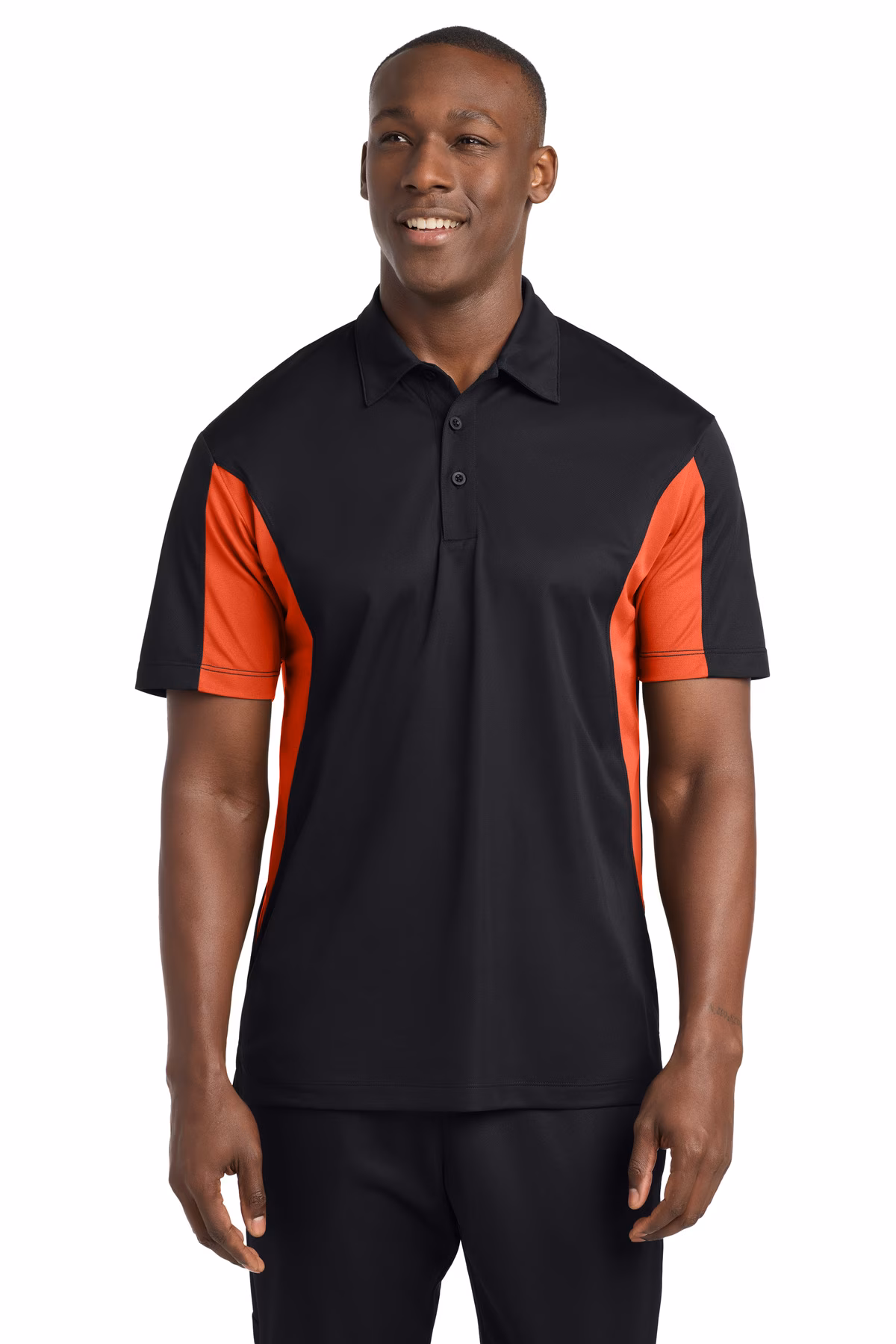 Sport-Tek Embroidered Men's Side Blocked Micropique Sport-Wick Polo