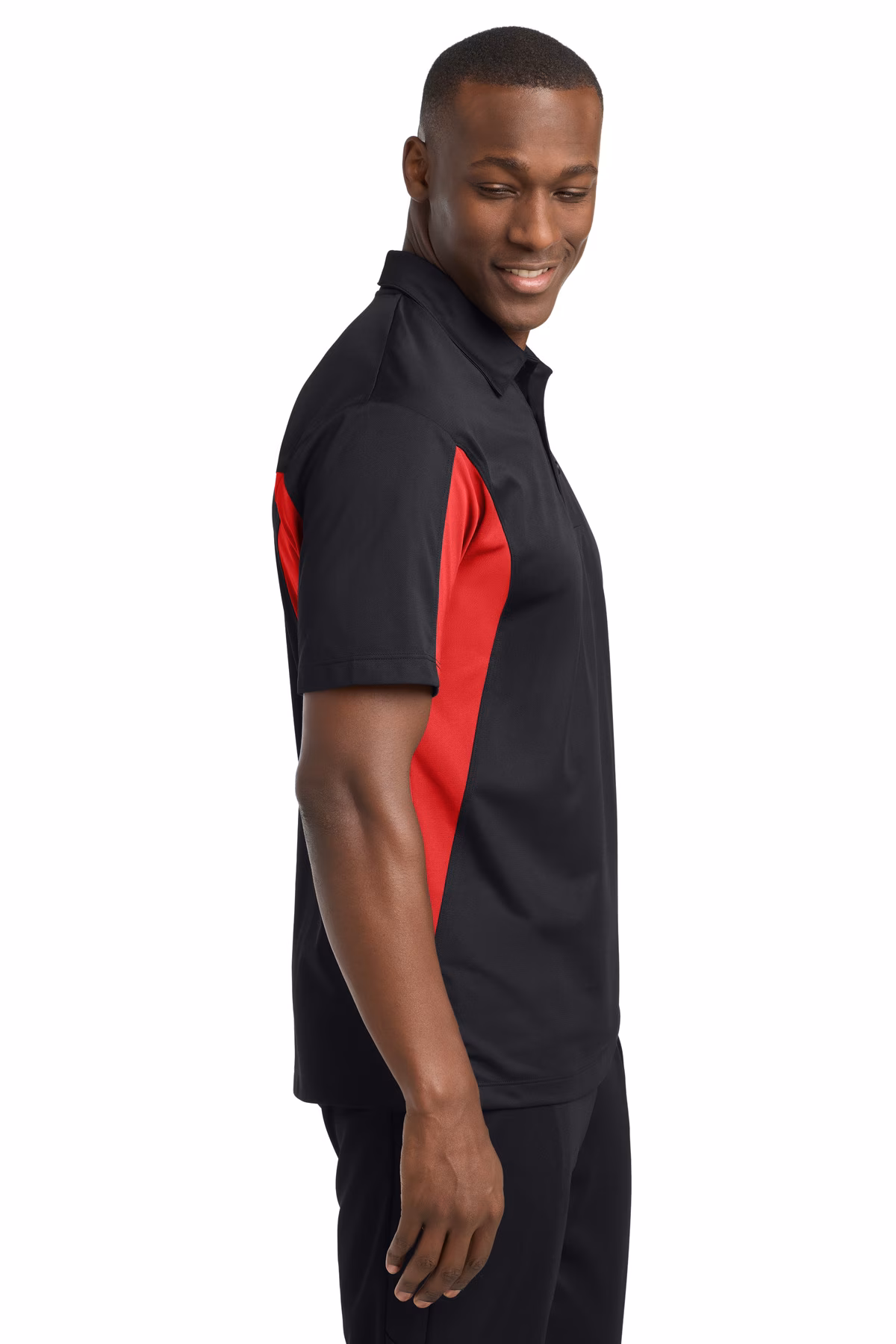 Sport-Tek Embroidered Men's Side Blocked Micropique Sport-Wick Polo