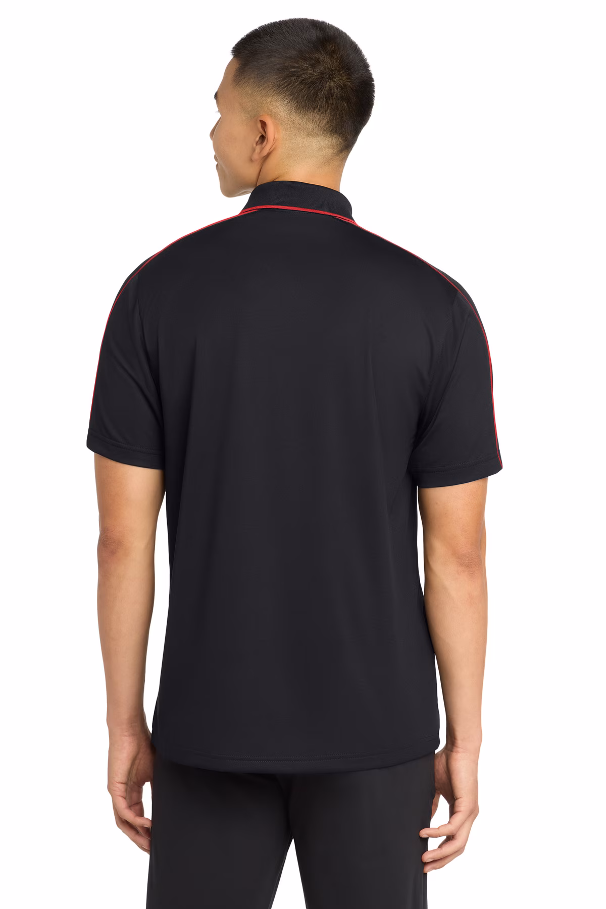 Sport-Tek Embroidered Men's Micropique Sport-Wick Piped Polo
