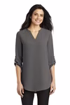 Port Authority Embroidered Women's 3/4-Sleeve Tunic Blouse Thumb