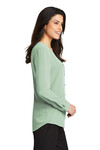 Port Authority Embroidered Women's Long Sleeve Button-Front Blouse Thumb