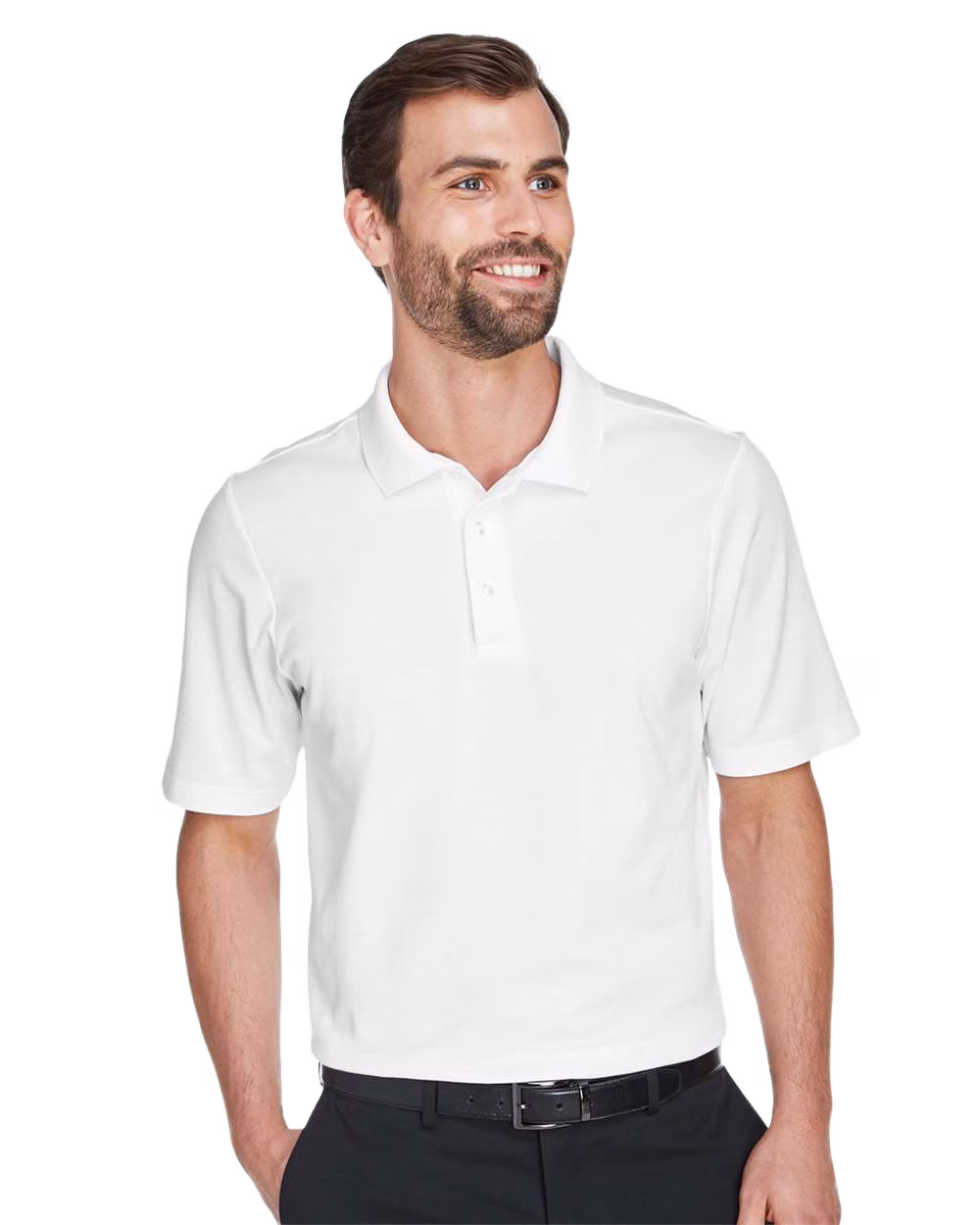 Queensboro Embroidered Men's Luxury Hybrid Jersey 2.0 Polo