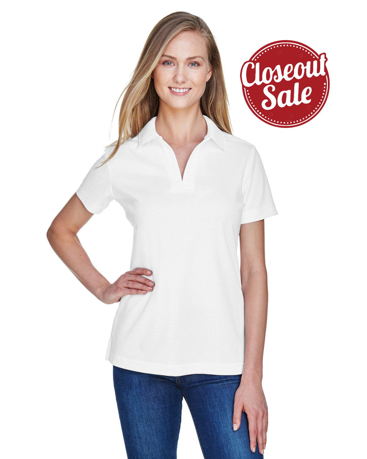 Queensboro Embroidered Women's Luxury Hybrid Jersey 2.0 Polo