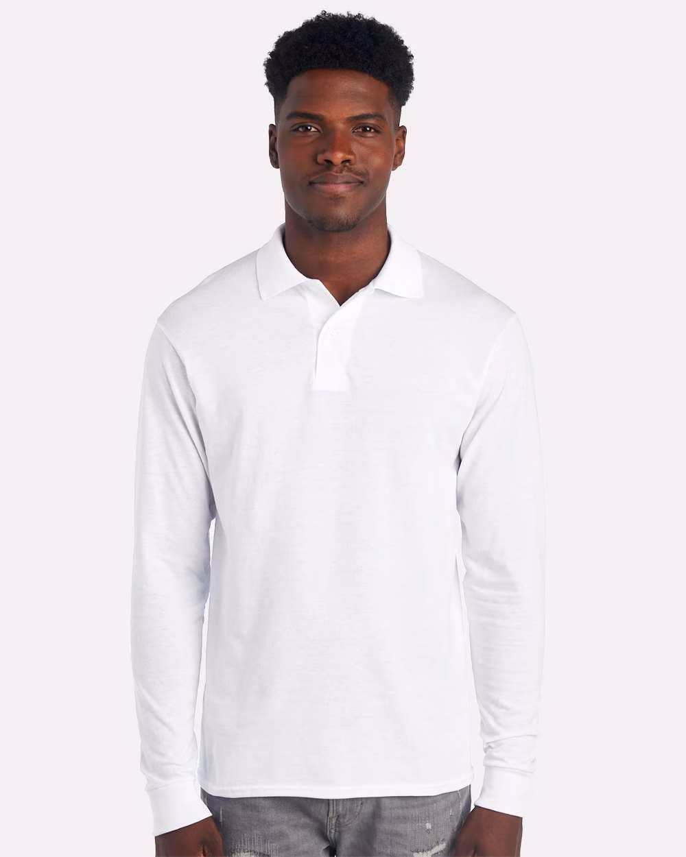 Jerzees Embroidered Men's Spotshield Long Sleeve Jersey Sport Shirt Image - Jerzees Embroidered Men's Spotshield Long Sleeve Jersey Sport Shirt