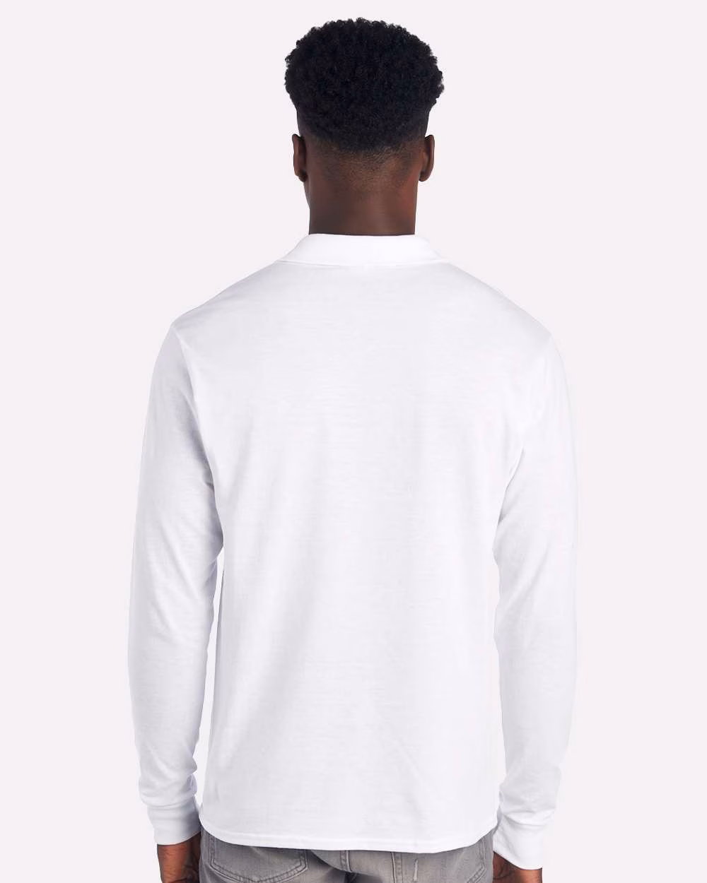 Jerzees Embroidered Men's Spotshield Long Sleeve Jersey Sport Shirt