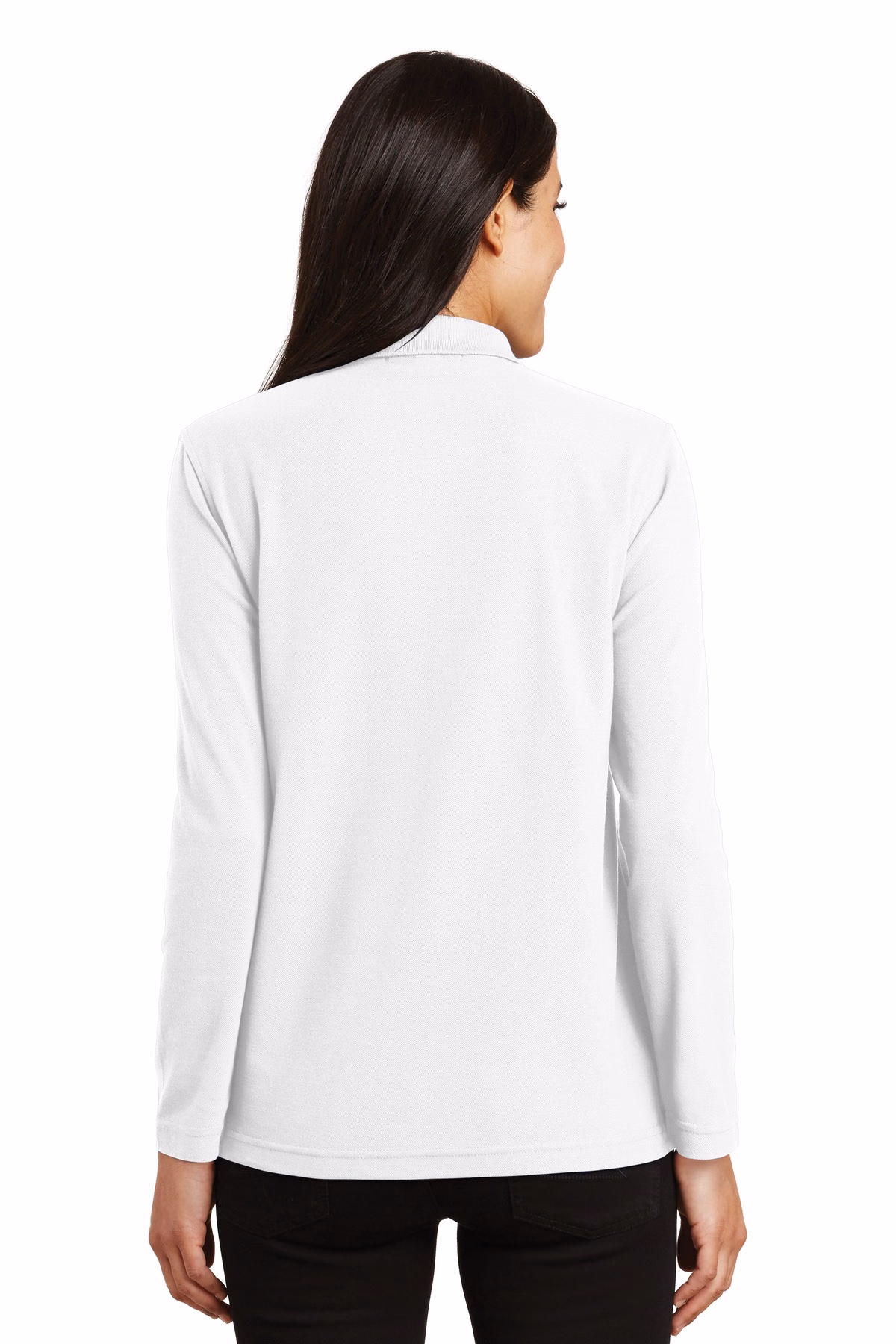 Port Authority Embroidered Women's Silk Touch Long Sleeve Polo