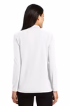 Port Authority Embroidered Women's Silk Touch Long Sleeve Polo Back view