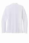 Port Authority Embroidered Women's Silk Touch Long Sleeve Polo Flat Back view