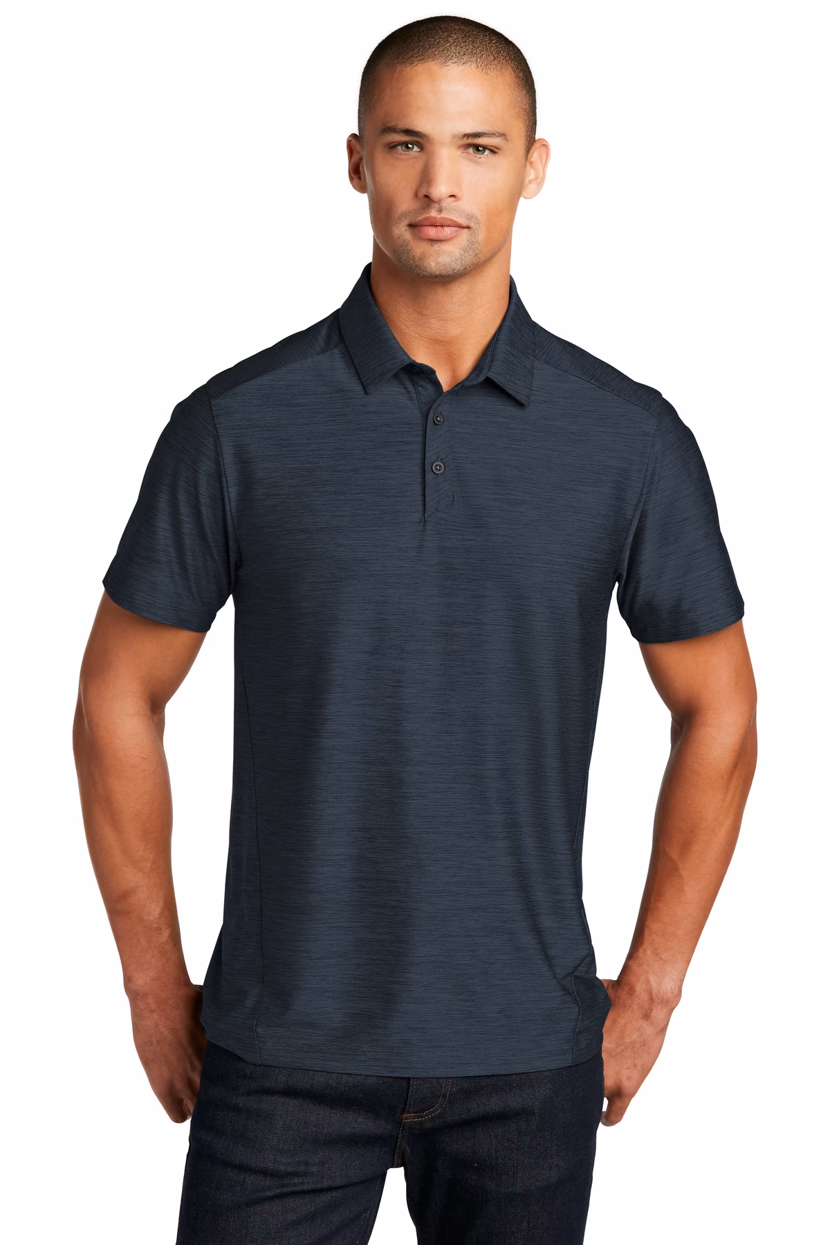 OGIO Embroidered Men's Slate Polo Image - OGIO Embroidered Men's Slate Polo