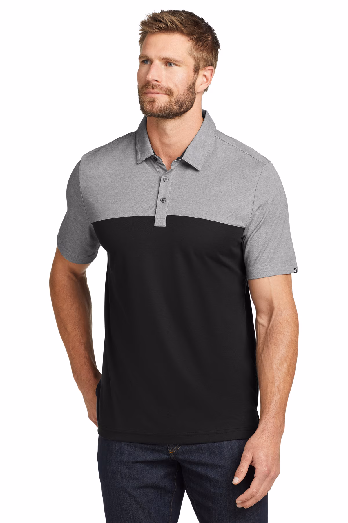Travis Mathew Embroidered Men's Oceanside Blocked Polo