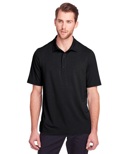 North End Embroidered Men's Jaq Snap-Up Stretch Performance Polo