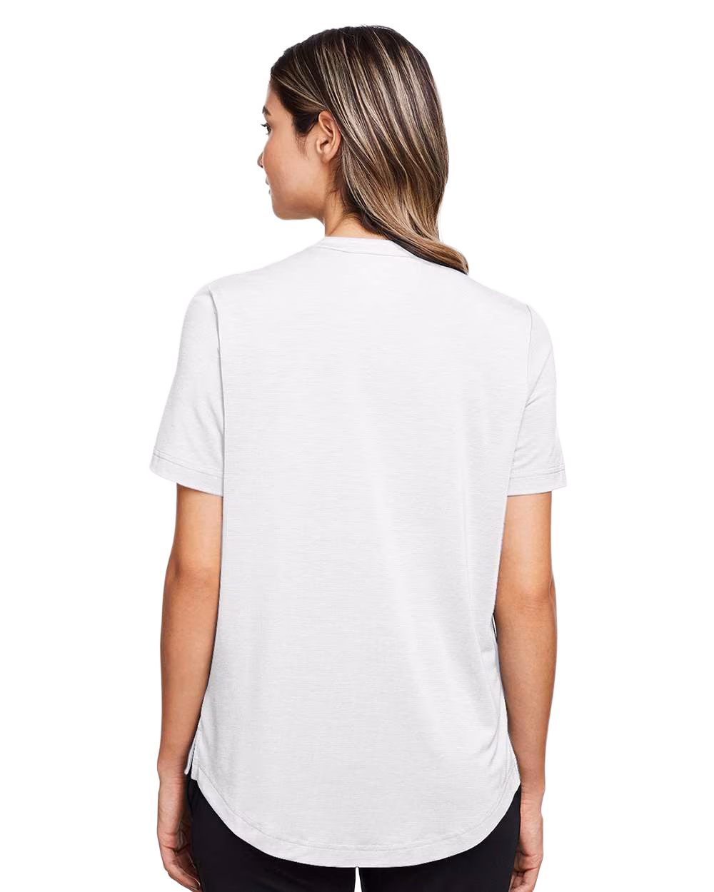 North End Embroidered Women's Jaq Snap-Up Stretch Performance Polo