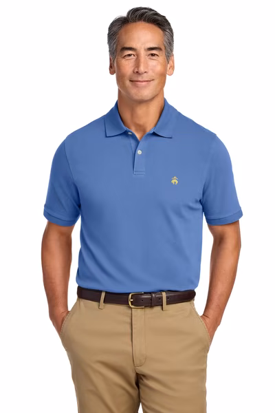 Brooks Brothers Embroidered Men's Pima Cotton Pique Polo