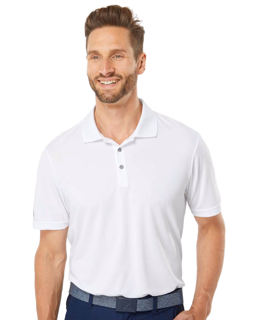 Adidas Embroidered Men's Performance Polo Image - Adidas Embroidered Men's Performance Polo