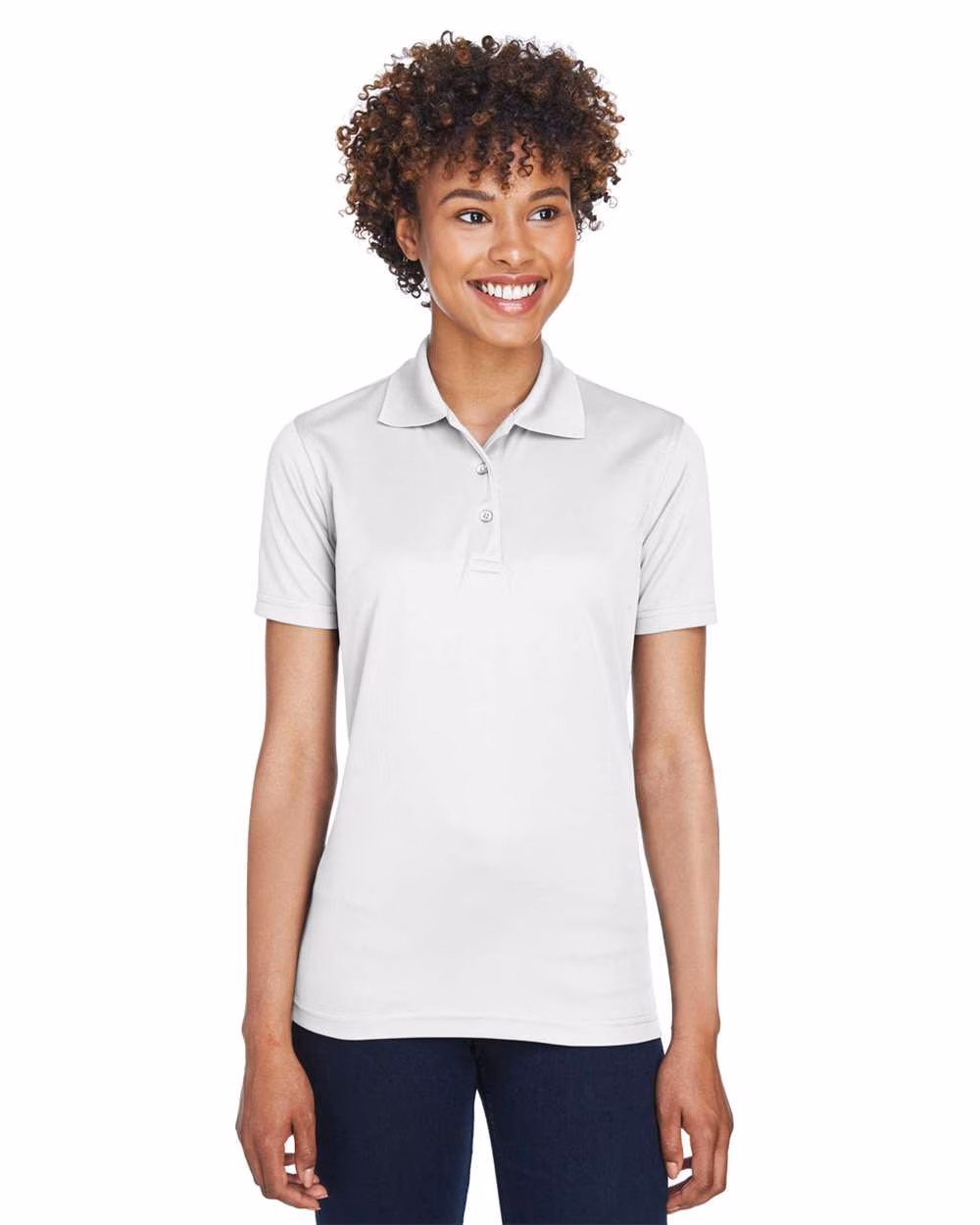 UltraClub Embroidered Women's Cool & Dry Mesh Pique Polo Image - UltraClub Embroidered Women's Cool & Dry Mesh Pique Polo